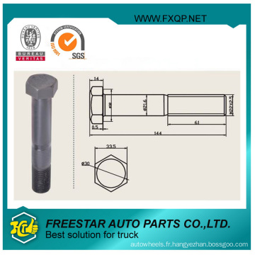 Fixation de camion à tête hexagonale en acier